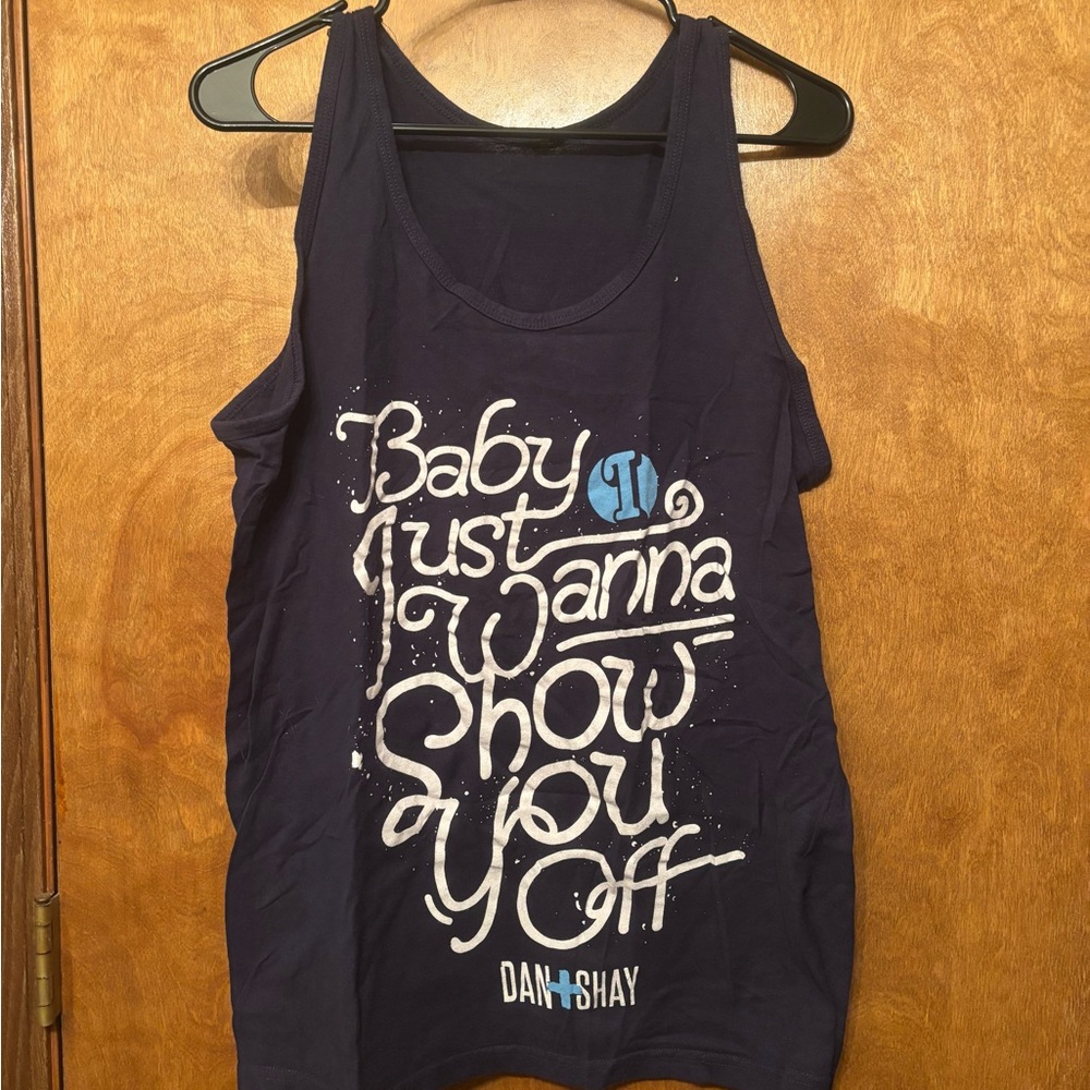 Navy Blue Dan + Shay Tank